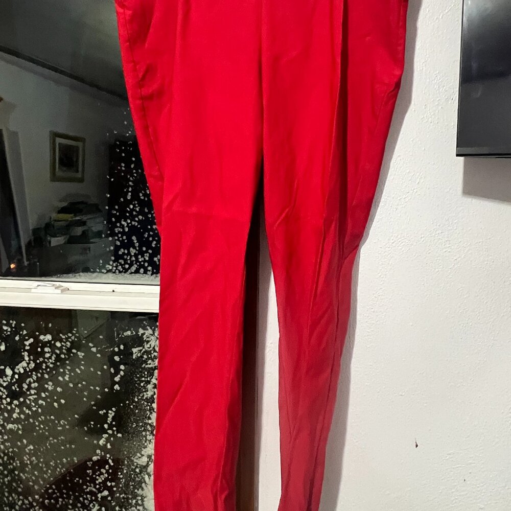 Violet & Roses red pull on dress pants